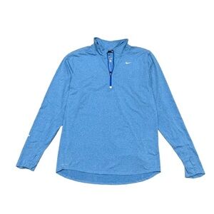 Nike Dri-FIT Element 1/2 Zip Top Men’s Large Light Blue Heathered‎ Long Sleeve
